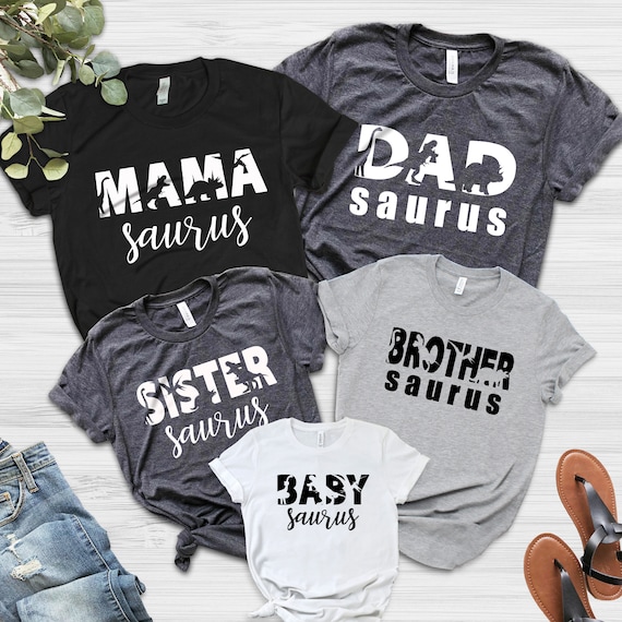 Dinosaur Family Shirts Saurus Shirts 
