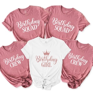 Birthday Girl Shirt, Birthday Squad, Birthday Crew, Birthday Group Shirt, Birthday Gift, Birthday Party Tee, Birthday Matching, Gift for Her