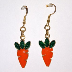 Carrot Dangle Earrings|Easter Earrings|Easter Jewelry|Cute Easter Gift|Earrings For Girls|Dangle and Drop Earrings|Gift for Her