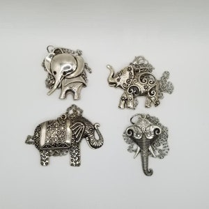 Elephant Necklaces Sliver|Elephant Pendant Necklace|Elephant Jewelry|Lucky Charm Necklace|Gift For Her|Elephant Gifts|Luck Necklace