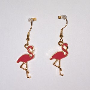 Flamingo Dangle Earrings|Pink Flamingo|Bird Earrings|Gift For Her|Animal Earrings|Flamingo Jewelry|Flamingo Gift|Gifts For Women|Animal Gift
