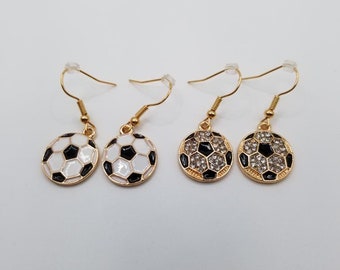 Soccer Ball Earrings|Soccer Earrings|Soccer Jewelry|Sports Earrings| Sports Jewelry|Football Earrings|Gift for Soccer Mom|Soccer Gift