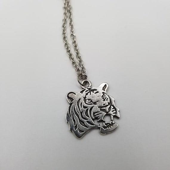 Tiger Necklace Sliver|animal Jewelry|tinger Face Necklace|spirit