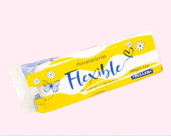 1.1 Pounds of Buller FLEXIBLE Cold Porcelain, Flexible Air Dry Clay, Porcelana Flexible, 1.1 libras