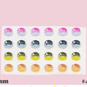 3D Eye Stickers, 3D Resin Eyes, Resin Eyes, Ojos Resinados, Adhesive Resin Eyes, Clay doll eyes, Porcelana Fria #42