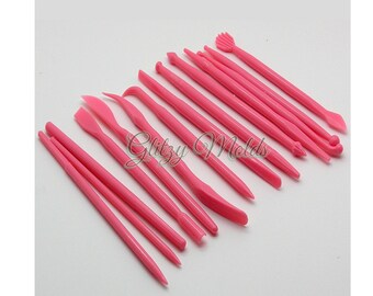 Clay Sculpting Tool Set, Polymer Clay, Dotting Tools, 14 Pieces