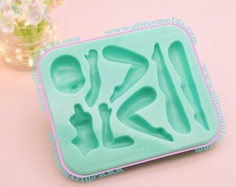 Armonia Mold, Silicone Mold, Molde Armonia de Arcaluna, Doll Applique Silicone Mold, Molds for Clays, Cold Porcelain EH-Armonia
