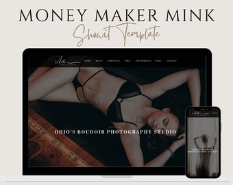 Showit Website Template, Boudoir Template, Photography Website, Boudoir Web Site, Boudoir Photographer, Instant Download, Blogger Template