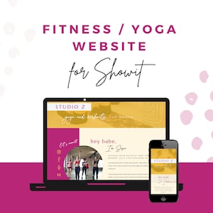Showit Template for Fitness, Personal trainer Website, Bold Website, Photography Marketing, Yoga Studios