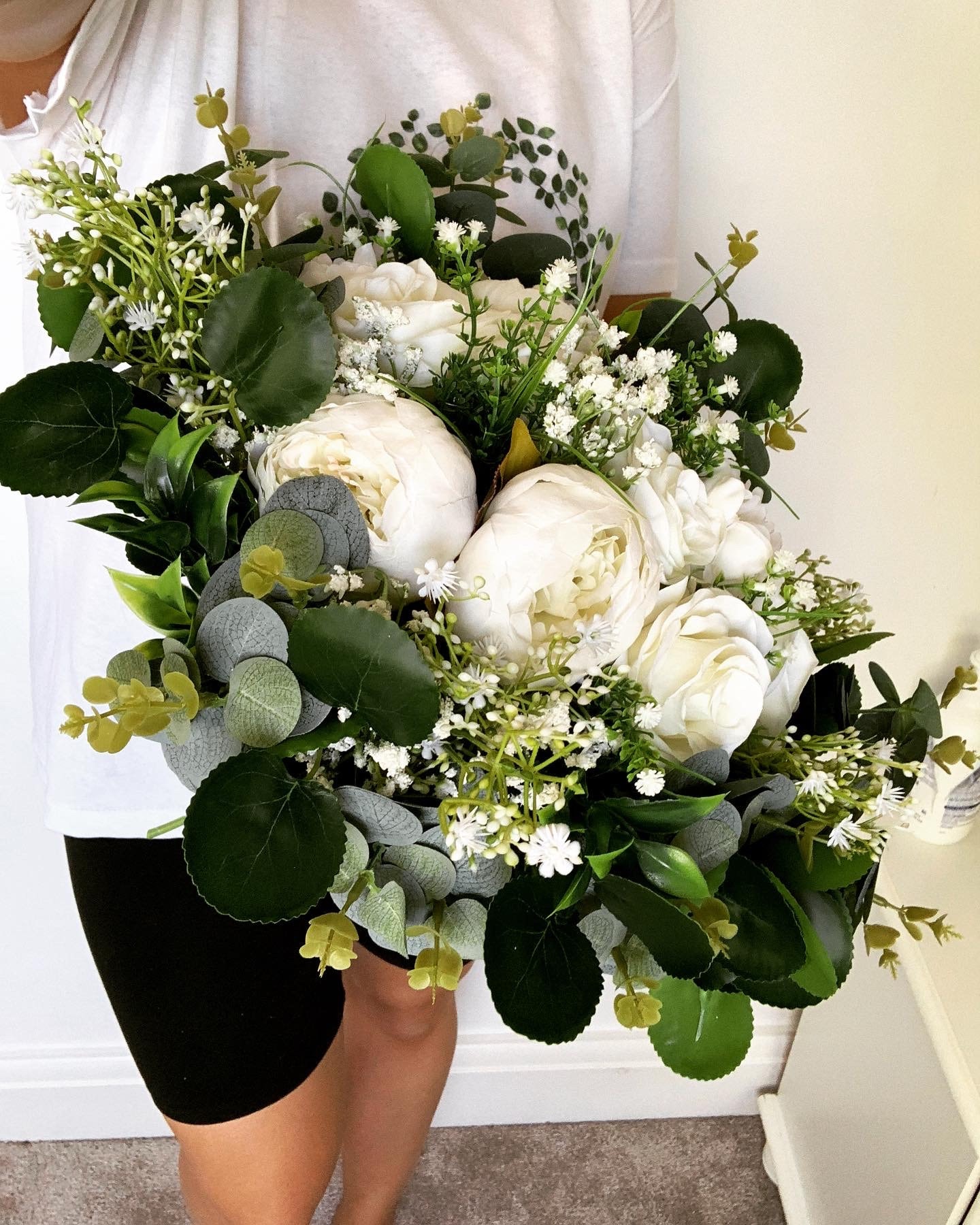 Large artificial flower bridal wedding bouquet Etsy