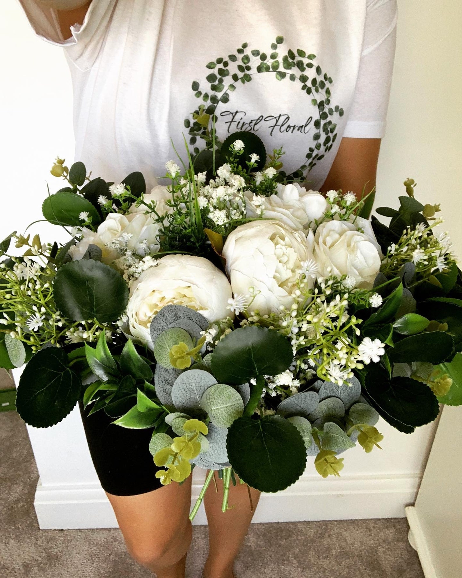 Large artificial flower bridal wedding bouquet Etsy