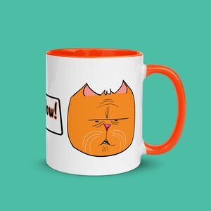 Funny Orange Cat Ceramic Mug | Ginger Cat | Cat Humor | Cat Lover Gift | MeNow