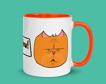 Funny Ginger Cat Ceramic Mug | Cat Lover Gift
