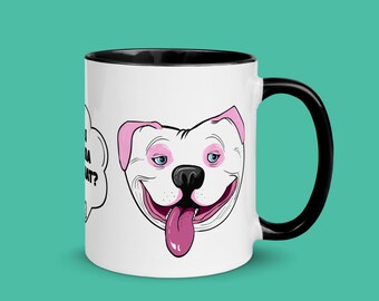 Funny Pit Bull Mug | "You Gonna Eat That?" Dog Lover Gift