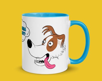 Funny Dog Cartoon Mug | You Gonna Eat That? | Dog Lover Gift