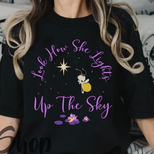 Look How She Lights Up The Sky Shirt, Princess And The Frog Shirt, Ma Belle Evangeline Shirt, Ray Firefly Shirt