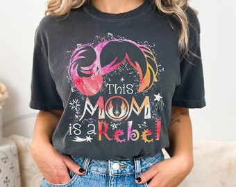 Princess Leia Hair Mom Shirt, Star Wars Mom T-shirt, Princess Leia Mom Shirt, Mothers Day Tee, Galaxy's Edge, Comfort Colors®, Birthday Gift