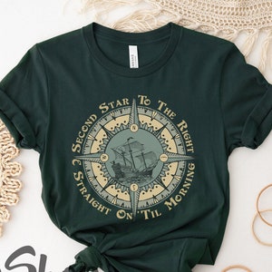 Peter Pan Shirt, Second Star To The Right And Straight On Til Morning Shirt, Neverland Shirt, Magic Kingdom Shirt, Comfort Colors Shirt