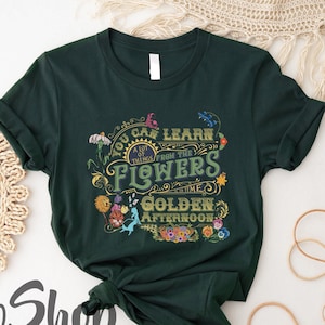 Alice in Wonderland Floral Wildflowers Shirt, Family Matching Magic Kingdom Shirts, Wildflower Comfort Colors Shirt, Alice in Wonderland Tee