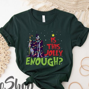 Ist das Jolly Enough Maleficent Weihnachtslichter Shirt, Bösewichte Weihnachtsshirt, Weihnachtsgeschenk, Bösewichte Maleficent Weihnachtsshirt