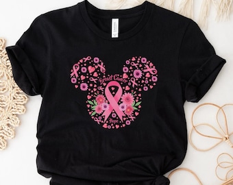 Breast Cancer Awareness Shirt, Breast Cancer Gifts, Mouse magical Cancer Awareness, Pink Ribbon Shirt, Cancer Fighter Gift