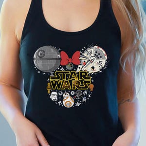 Star Wars Tank Top, Mickey Ears Tank, Galaxy&#39;s Edge Tank, Magic Kingdom Tee, Women&#39;s Muscle Tee, Women&#39;s Workout Tank, Darth Vader shirt