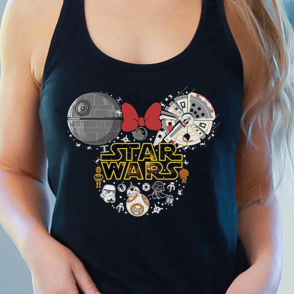 Star Wars Tank Top, Mickey Ears Tank, Galaxy's Edge Tank, Magic Kingdom Tee, Women's Muscle Tee, Women's Workout Tank, Darth Vader shirt