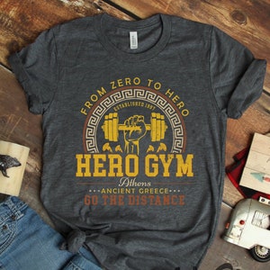 Hercules Hero Gym Shirt, Go The Distance, Epcot Magic Kingdom Family Tee, Muscular Gym Dad, Hercules Shirt, Long Sleeve, Shirt For Dad
