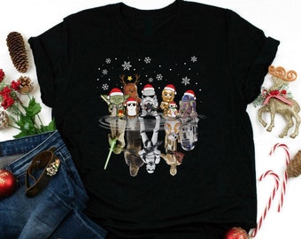 Star Wars Weihnachten T-Shirt, Weihnachten Sweatshirt Hoodie, Weihnachtsgeschenke, Star Wars Shirt, Storm Trooper, Rand der Galaxie, StarWars Familie