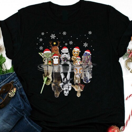 Star Wars Christmas Tee Shirt Disney Christmas Sweatshirt Etsy