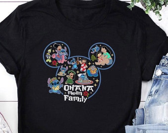 Ohana means family shirt, Family Matching Disney Vacation Shirt, Lilo & Stitch, Stitch Sweatshirt Hoodie, Christmas Gifts, Stitch Shirt