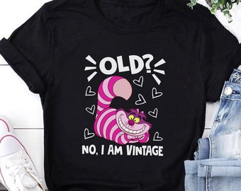 Cat Lover Shirt, Cheshire Cat Shirt, Cheshire Shirts, Cat Mom Shirt, Alice in Wonderland, Epcot Shirts, I Am Vintage