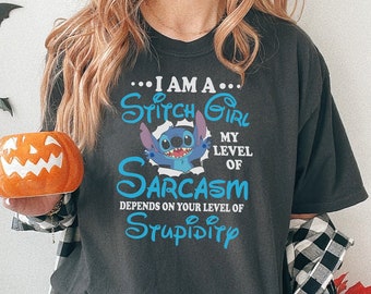 I'm A Stitch Girl, Funny Disney Shirts, Cute Disney Shirts, Girls Trip Disney Shirt, Stitch Shirt, Stitch Disney Vacation