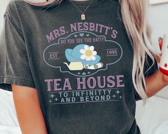 Mrs. Nesbitt’s Tea House Shirt, Nesbitt’s Tea House Shirt, Toy Story Tea House Shirt, Toy Story Buzz Lightyear Shirt