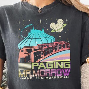 Paging Mr. Morrow Comfort Colors® Shirt, Space Mountain Shirt, Tomorrowland Tee, People Mover Shirt, Magic Kingdom’s