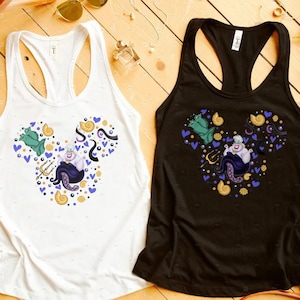Die kleine Meerjungfrau Mickey Ear Tank Top, Ursula Tank, Damen Tank Top, Magic Kingdom Shirt, kleine Meerjungfrau Shirt, Bösewicht Tank Top