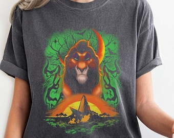 Koszulka Lion King Scar, Koszulka Lion King Villain, Koszulka Animal Kingdom, Koszulka Villains Halloween Party, Koszulka Halloween Lion King
