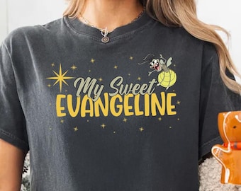 Camiseta de Mi dulce Evangeline, La princesa y el sapo, Camiseta de Ray Love Evangeline, Camiseta del Reino Mágico, Camiseta de la princesa de Nueva Orleans