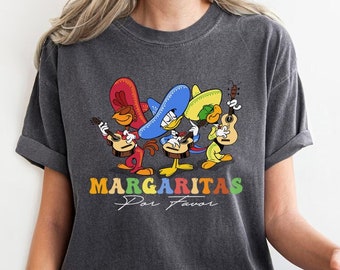 Margarita Epcot Shirt, Margaritas Por Favor Shirt, Vintage Margarita Tee, The Three Caballeros shirt, Margarita Sweatshirt