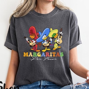 Margarita Epcot Shirt, Vintage Margarita Comfort Colors Shirt, The Three Caballeros shirt,  Margarita shirt, Margaritas Por Favor