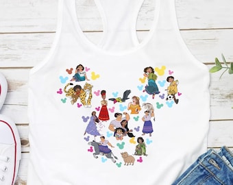 Encanto Mickey Ears Tank Top, Encanto Shirt, Encanto Family Trip Tee, Cute Gym Tank, Women's Muscle Tee, Magic Kingdom Shirts