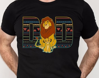 König der Löwen Papa Shirt, König der Löwen Safari Familie passendes Shirt, Papa Simba Shirt, Vatertagsgeschenke, Geschenk für neuen Vater, Papa im Geweihten Land