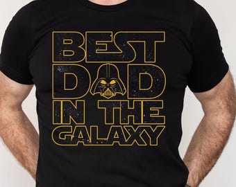 Bester Vater der Galaxie Shirt, Vatertagsgeschenk, neuer Vater Shirt, Geschenk für Papa, Star Wars Passendes Shirt, Star Wars Papa Shirt, Weihnachtsgeschenke