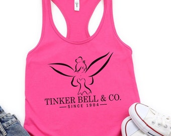 Tinkerbell Tank Top, Tinkerbell & Co Shirt, Peter Pan Shirt, Magical Vacation Tee, Neverland Tank, Women's Tank Top, Workout Racerback Tank