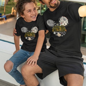 Star Wars Couple Shirt, Mickey and Minnie, Star Wars Shirt, Honeymoon Shirts, Matching Family Vacation Shirt, Galaxy's Edge Couples Tees image 7