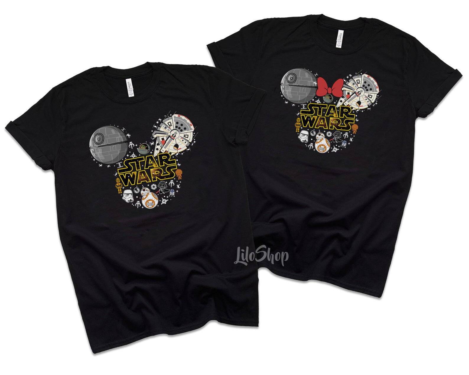 Discover Star Wars Couple Shirt, Mickey and Minnie, Star Wars Shirt, Honeymoon Shirts, Matching Family Vacation Shirt