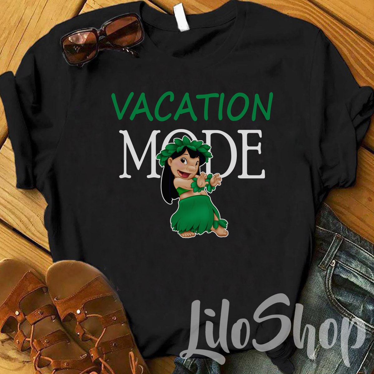 Lilo and Stitch Vacation Mode Shirt, Stitch And Lilo, Disney Family Shirts