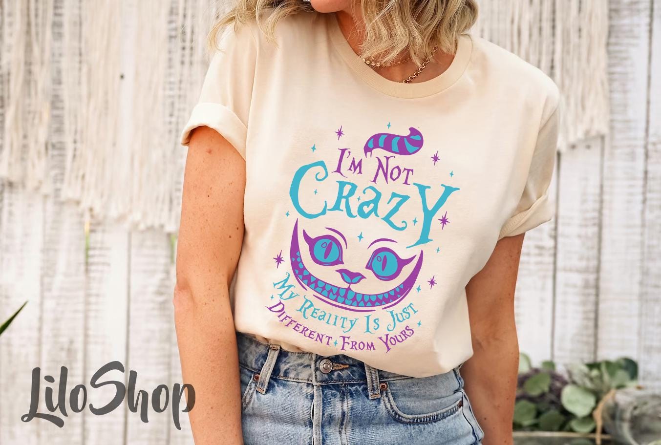 I'm Not Crazy Alice in Wonderland Shirt, Mad Hatter Shirt, Alice