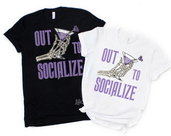 Haunted Mansion Out to Socialize Halloween Shirt, Magic Kingdom Shirt, Haunted Mansion Halloween Tee, Haunted Mansion Comfort Color Shirt