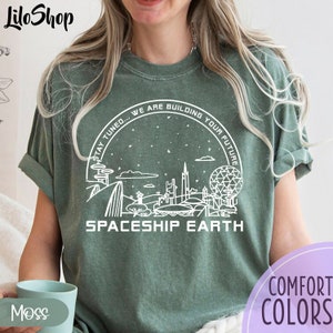Raumschiff Erde Shirt, Epcot Center Shirt, Epcot Attraktion T-Shirt, Magic Kingdom T-Shirt